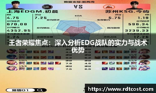 王者荣耀焦点：深入分析EDG战队的实力与战术优势